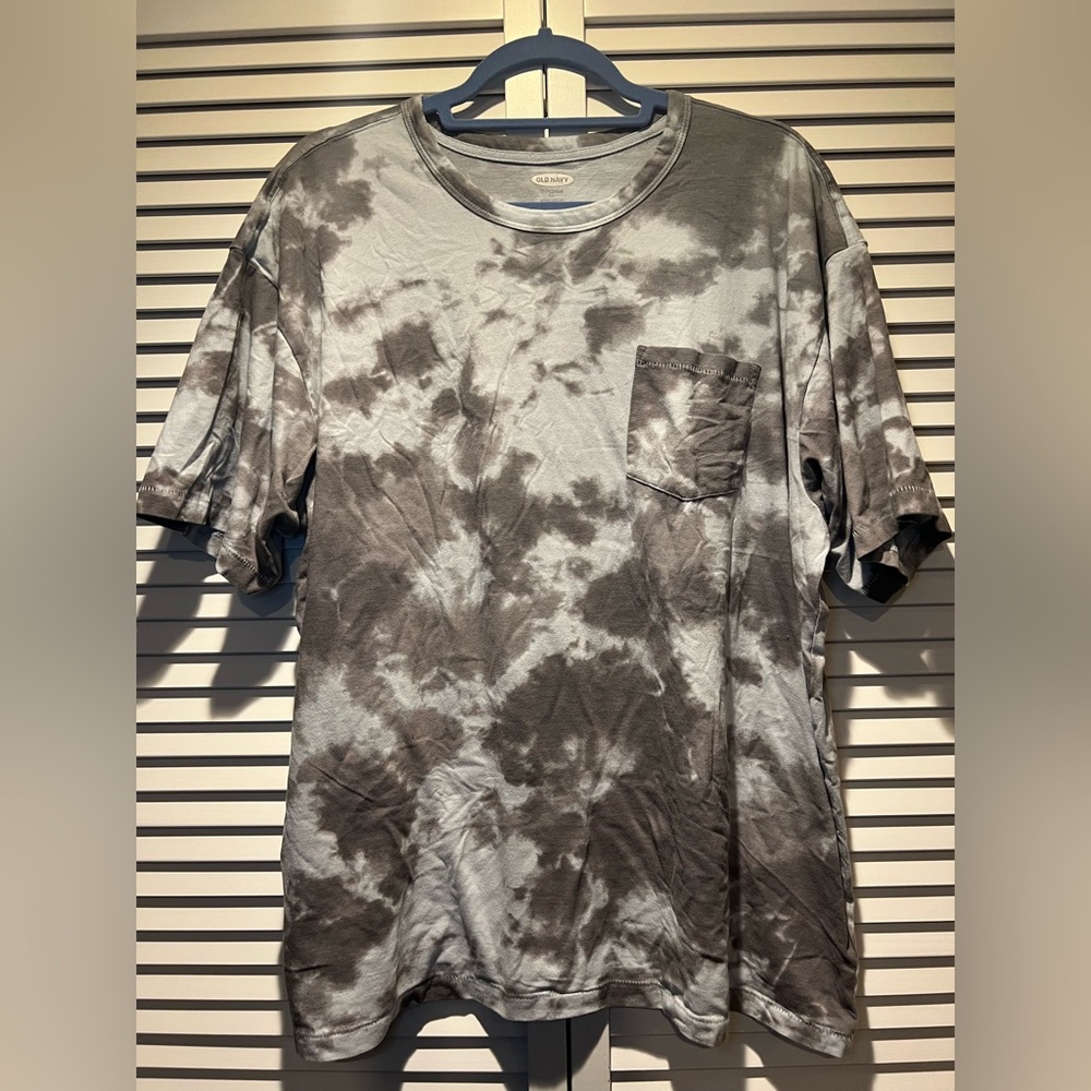 OLD NAVY Tye Die T Shirt, Blue, XL